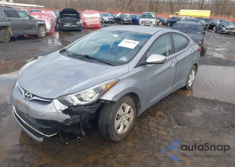 2016 Hyundai Elantra Se z USA, uszkodzony, nr VIN 5NPDH4AE6GH731816